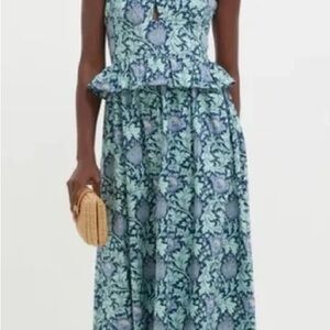 Women’s Maeve Midi Dress in Aqua Floral